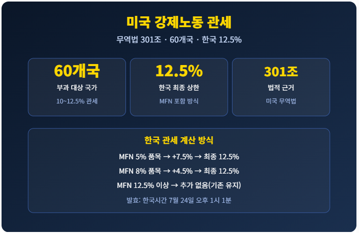 강제노동 관세가 도대체 무슨 관세인가